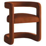 Winslow Performance Velvet Barrel Accent Chair by Lefancy