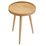 Chiro Round Wood Side Table by Lefancy