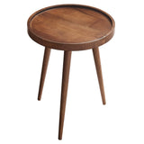 Chiro Round Wood Side Table by Lefancy