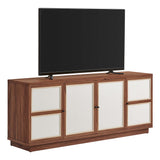 Capri 63" Wood Grain TV Console by Lefancy