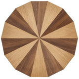 Twirl Two-Toned Wood Veneer Side Table by Lefancy