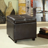 Treasure Upholstered Vinyl Ottoman by Lefancy