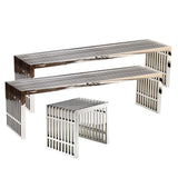 Gridiron Benches Set of 3 by Lefancy