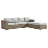 Convene Outdoor Patio Sectional Sofa and Ottoman Set by Lefancy