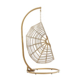 Amalie Wicker Rattan Outdoor Patio Rattan Swing Chair by Lefancy