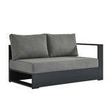 Tahoe Outdoor Patio Powder-Coated Aluminum Modular Right-Facing Loveseat by Lefancy