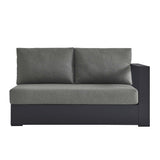 Tahoe Outdoor Patio Powder-Coated Aluminum Modular Right-Facing Loveseat by Lefancy