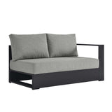 Tahoe Outdoor Patio Powder-Coated Aluminum Modular Right-Facing Loveseat by Lefancy