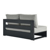 Tahoe Outdoor Patio Powder-Coated Aluminum Modular Right-Facing Loveseat by Lefancy