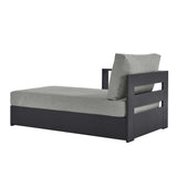 Tahoe Outdoor Patio Powder-Coated Aluminum Modular Left-Facing Chaise Lounge by Lefancy