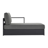 Tahoe Outdoor Patio Powder-Coated Aluminum Modular Right-Facing Chaise Lounge by Lefancy