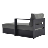 Tahoe Outdoor Patio Powder-Coated Aluminum Modular Right-Facing Chaise Lounge by Lefancy