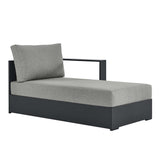 Tahoe Outdoor Patio Powder-Coated Aluminum Modular Right-Facing Chaise Lounge by Lefancy