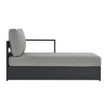 Tahoe Outdoor Patio Powder-Coated Aluminum Modular Right-Facing Chaise Lounge by Lefancy