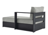 Tahoe Outdoor Patio Powder-Coated Aluminum Modular Right-Facing Chaise Lounge by Lefancy