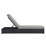Tahoe Outdoor Patio Powder-Coated Aluminum Chaise Lounge Chair by Lefancy