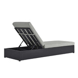 Tahoe Outdoor Patio Powder-Coated Aluminum Chaise Lounge Chair by Lefancy