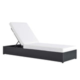 Tahoe Outdoor Patio Powder-Coated Aluminum Chaise Lounge Chair by Lefancy
