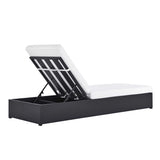 Tahoe Outdoor Patio Powder-Coated Aluminum Chaise Lounge Chair by Lefancy