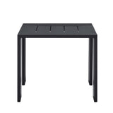 Tahoe Outdoor Patio Powder-Coated Aluminum End Table by Lefancy