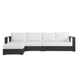 Tahoe 3-Piece Outdoor Patio Powder-Coated Aluminum Left-Facing Chaise Sectional Sofa Set by Lefancy