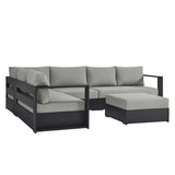 Tahoe 5-Piece Outdoor Patio Powder-Coated Aluminum Sectional Sofa Set by Lefancy