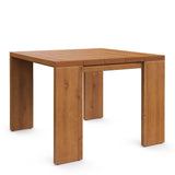 Tahoe Outdoor Patio Acacia Wood Side Table by Lefancy