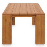 Tahoe Outdoor Patio Acacia Wood Side Table by Lefancy