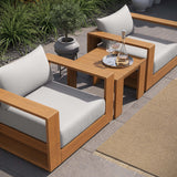 Tahoe 3-Piece Outdoor Patio Acacia Wood Furniture Set by Lefancy