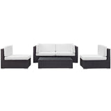 Camfora 5 Piece Outdoor Patio Sectional Set by Lefancy