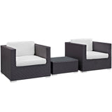 Burrow 3 Piece Outdoor Patio Sofa Set by Lefancy