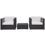 Burrow 3 Piece Outdoor Patio Sofa Set by Lefancy