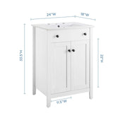 Nantucket 24" Bathroom Vanity by Lefancy