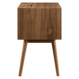 Ember Wood Nightstand With USB Ports by Lefancy