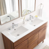 Cayman 48" Double Basin Bathroom Sink by Lefancy