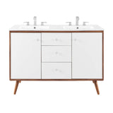 Transmit 48" Double Sink Bathroom Vanity by Lefancy