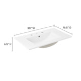 Cayman 30" Bathroom Sink by Lefancy