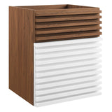 Render 18" Wall-Mount Bathroom Vanity Cabinet (Sink Basin Not Included) by Lefancy