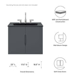 Vitality 24" Bathroom Vanity Cabinet (Sink Basin Not Included) by Lefancy