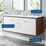 Transmit 48" Wall-Mount Bathroom Vanity by Lefancy