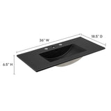 Cayman 36" Bathroom Sink by Lefancy