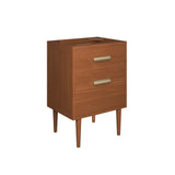 Cassia 24" Teak Wood Bathroom Vanity Cabinet (Sink Basin Not Included) by Lefancy