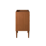 Cassia 24" Teak Wood Bathroom Vanity Cabinet (Sink Basin Not Included) by Lefancy