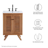 Birdie 24" Teak Wood Bathroom Vanity Cabinet (Sink Basin Not Included) by Lefancy