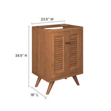 Birdie 24" Teak Wood Bathroom Vanity Cabinet (Sink Basin Not Included) by Lefancy