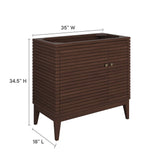 Ledger 36" Wood Bathroom Vanity Cabinet (Sink Basin Not Included) by Lefancy