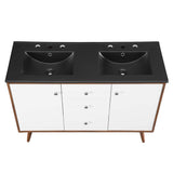 Transmit 48" Double Sink Bathroom Vanity by Lefancy