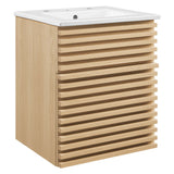 Render 18" Wall-Mount Bathroom Vanity by Lefancy