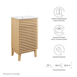 Render 18" Bathroom Vanity Cabinet by Lefancy