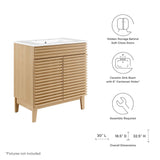 Render 30" Bathroom Vanity Cabinet by Lefancy